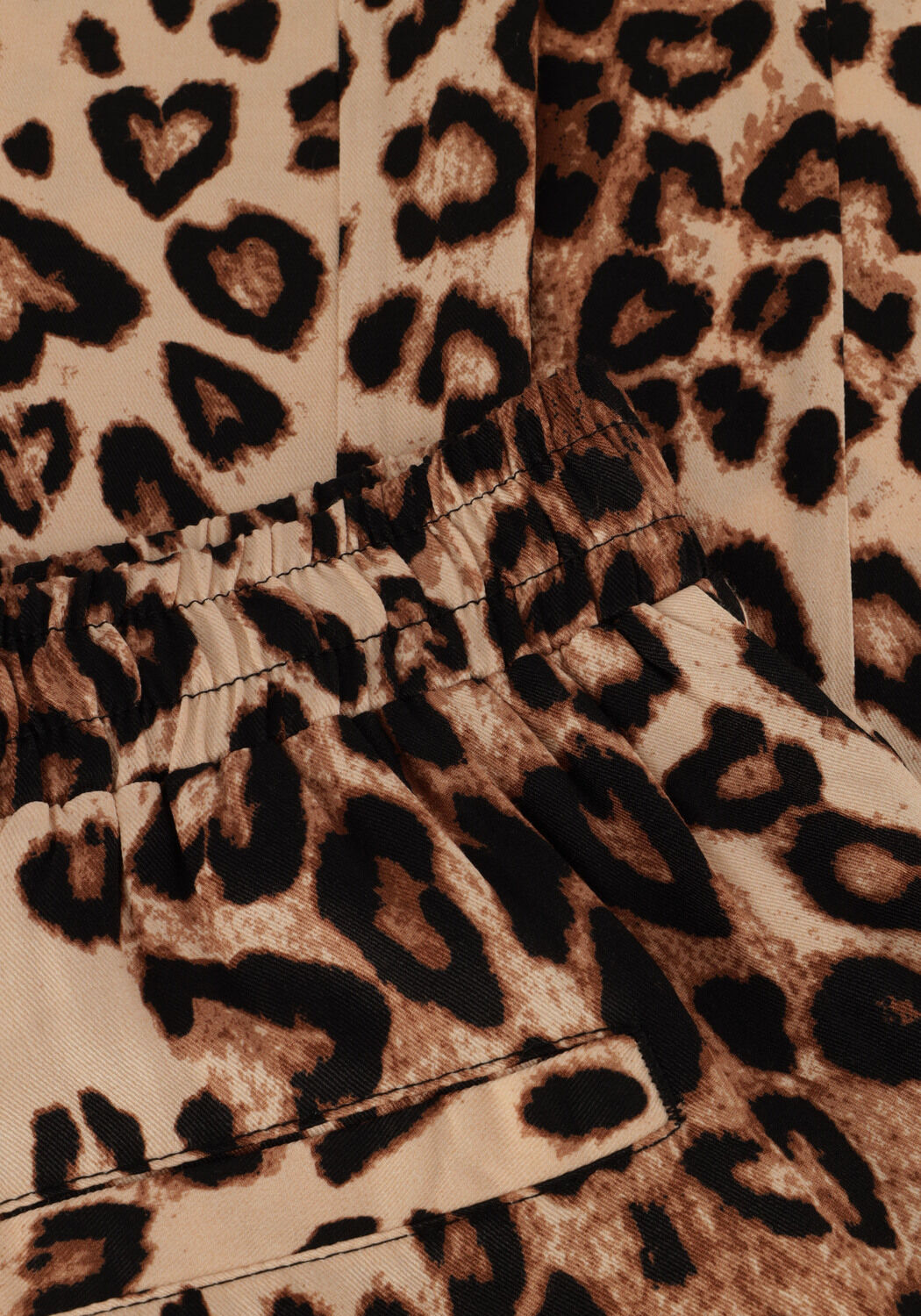 Braune ALIX THE LABEL Hosen LADIES WOVEN TWILL LEOPARD PANTS - large