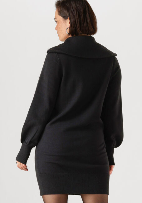 Schwarze Y.A.S. Minikleid YASSHANTI LS ZIP KNIT DRESS - large