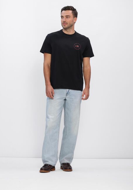 Schwarze CALVIN KLEIN T-shirt 30S EU WHOLESALE JEANS GRAPHICS - large