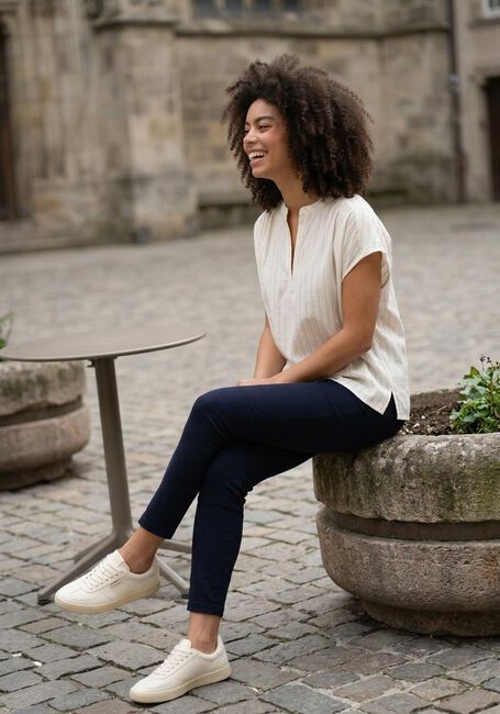 Dunkelblau MINUS Hose CARMA PANTS 7/8 - large