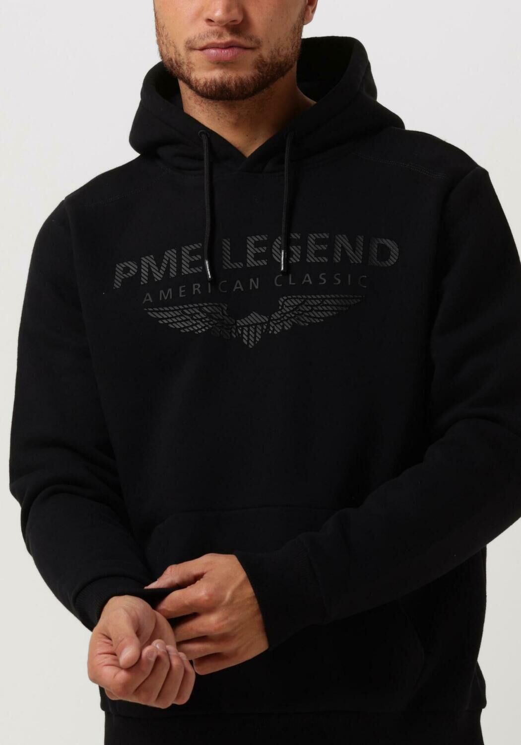 Schwarze PME LEGEND Sweatshirt HOODED SOFT BRUSHED FLEECE Omoda