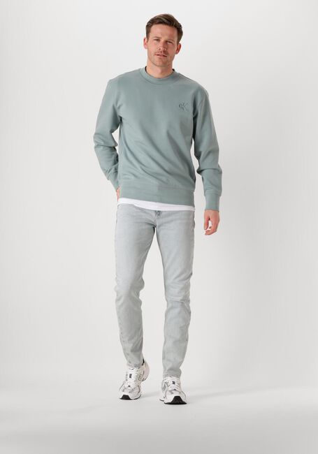 Graue CALVIN KLEIN Pullover INTERLOCK CREW NECK - large