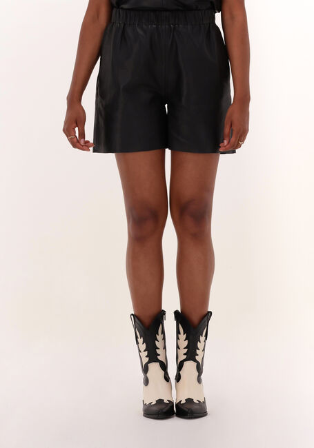 Schwarze NOTES DU NORD Hosen DEBBIE LEATHER SHORT - large