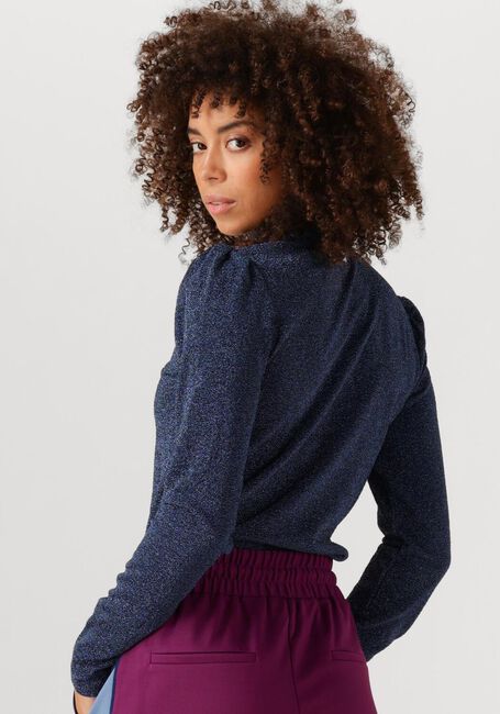 Blaue POM AMSTERDAM Pullover TURTLENECK - GLITTER DAWN BLUE - large