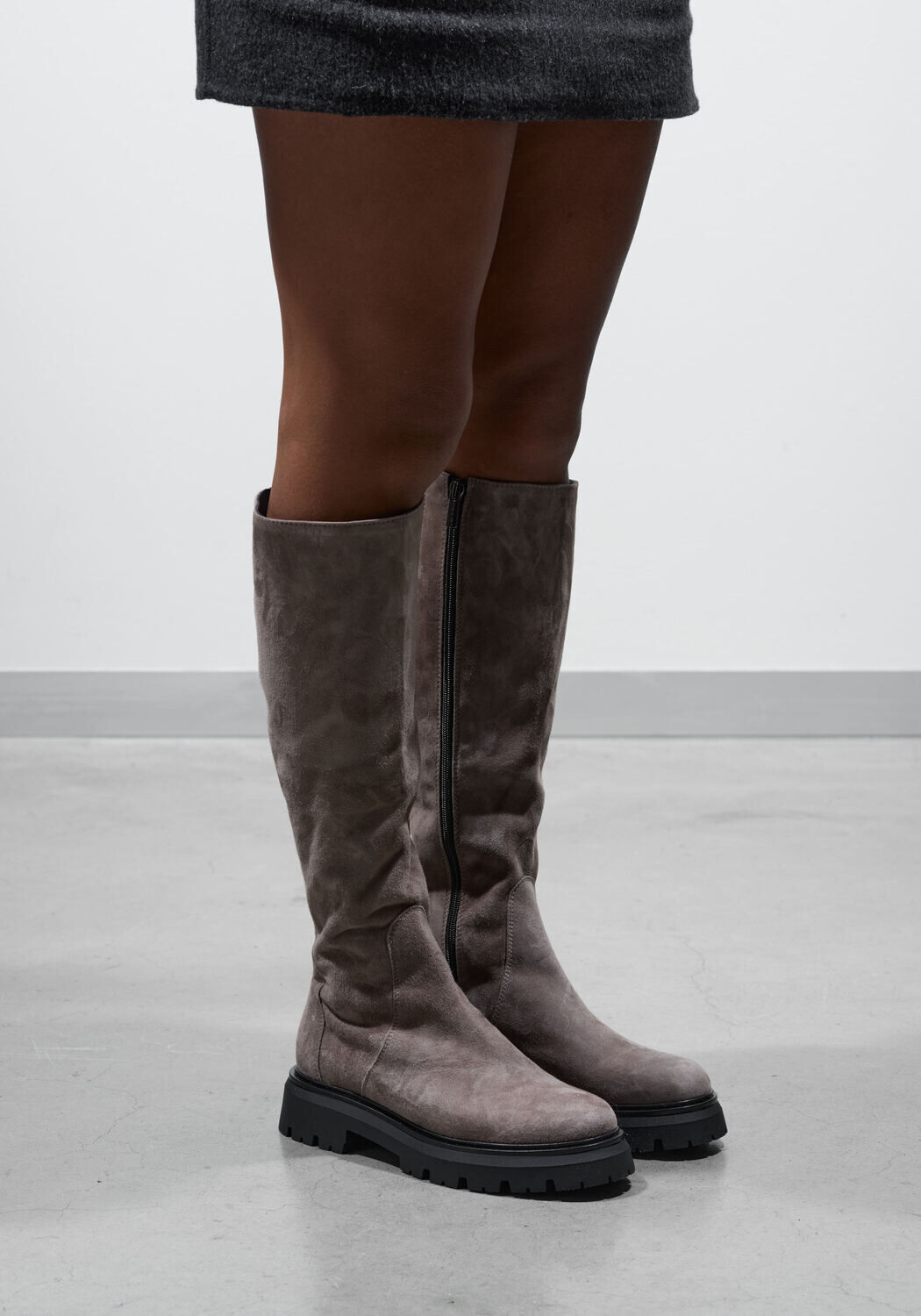 Taupe STEFANO LAURAN Hohe Stiefel S3300 - large