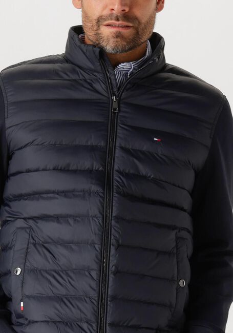 Blaue TOMMY HILFIGER Wattierte Jack MIX MEDIA STAND CLLR - large