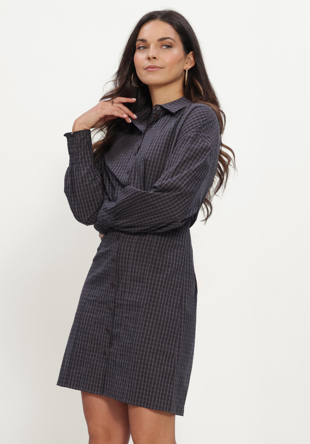 Dunkelgrau NOTRE-V Midikleid NV-IRIS - large