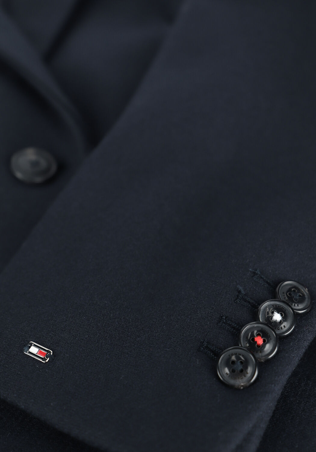 Dunkelblau TOMMY HILFIGER M&auml;ntel TH ESS WOOL BLEND CLASSIC COAT - large