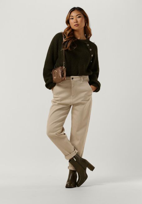 Grüne NOTRE-V Pullover KNIT BUTTON NV-AZRA - large