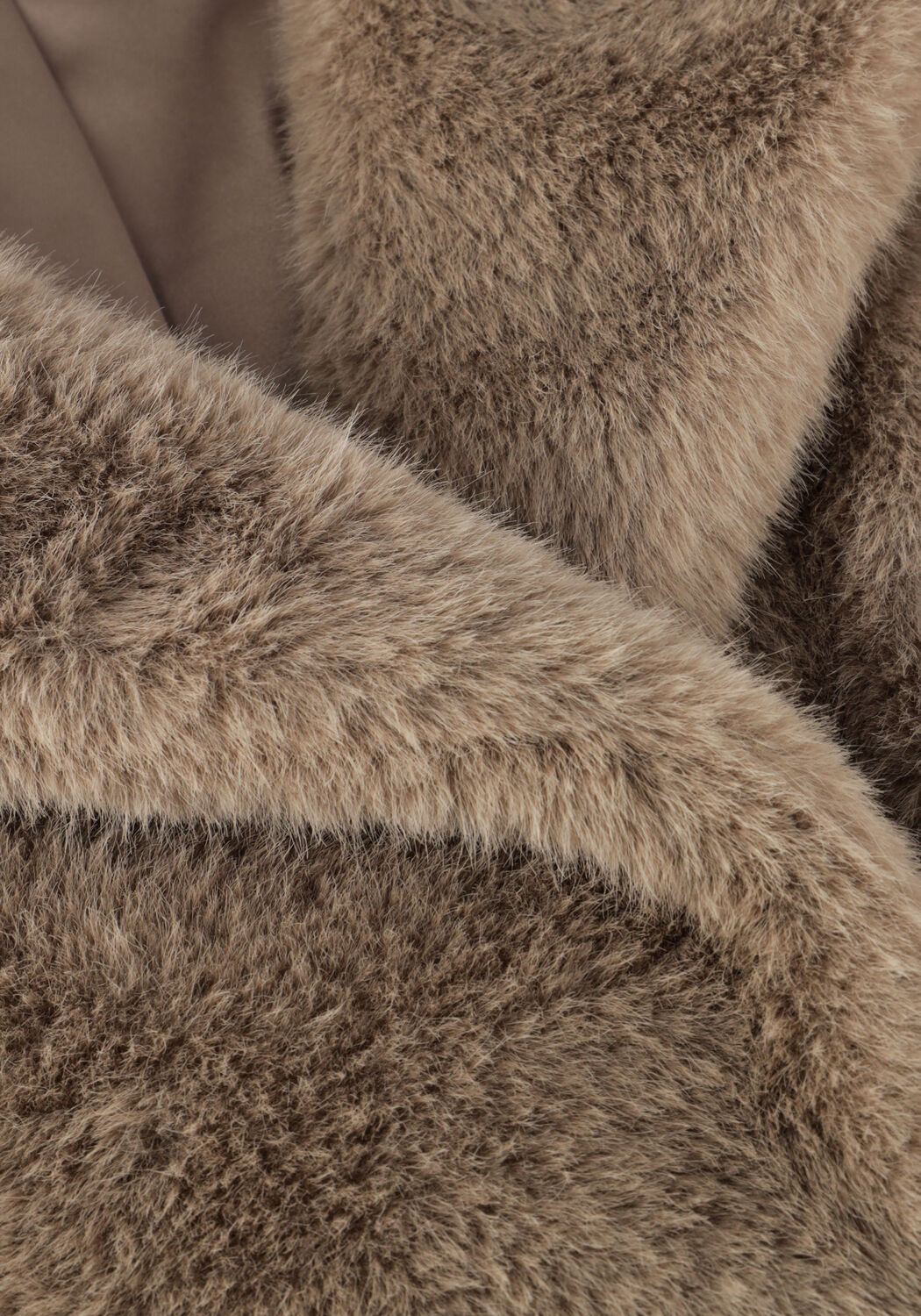 Taupe BEAUMONT Fake-Fur-Jack ABBY SHORT COAT - large