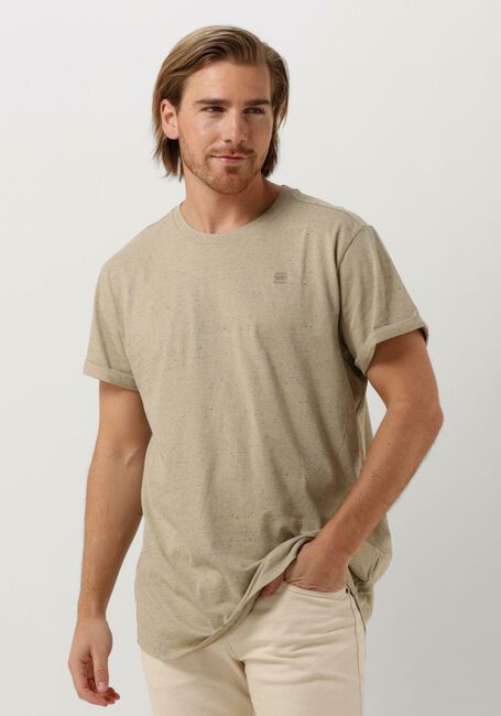 Beige G-STAR RAW T-shirt LASH R T S/S - large