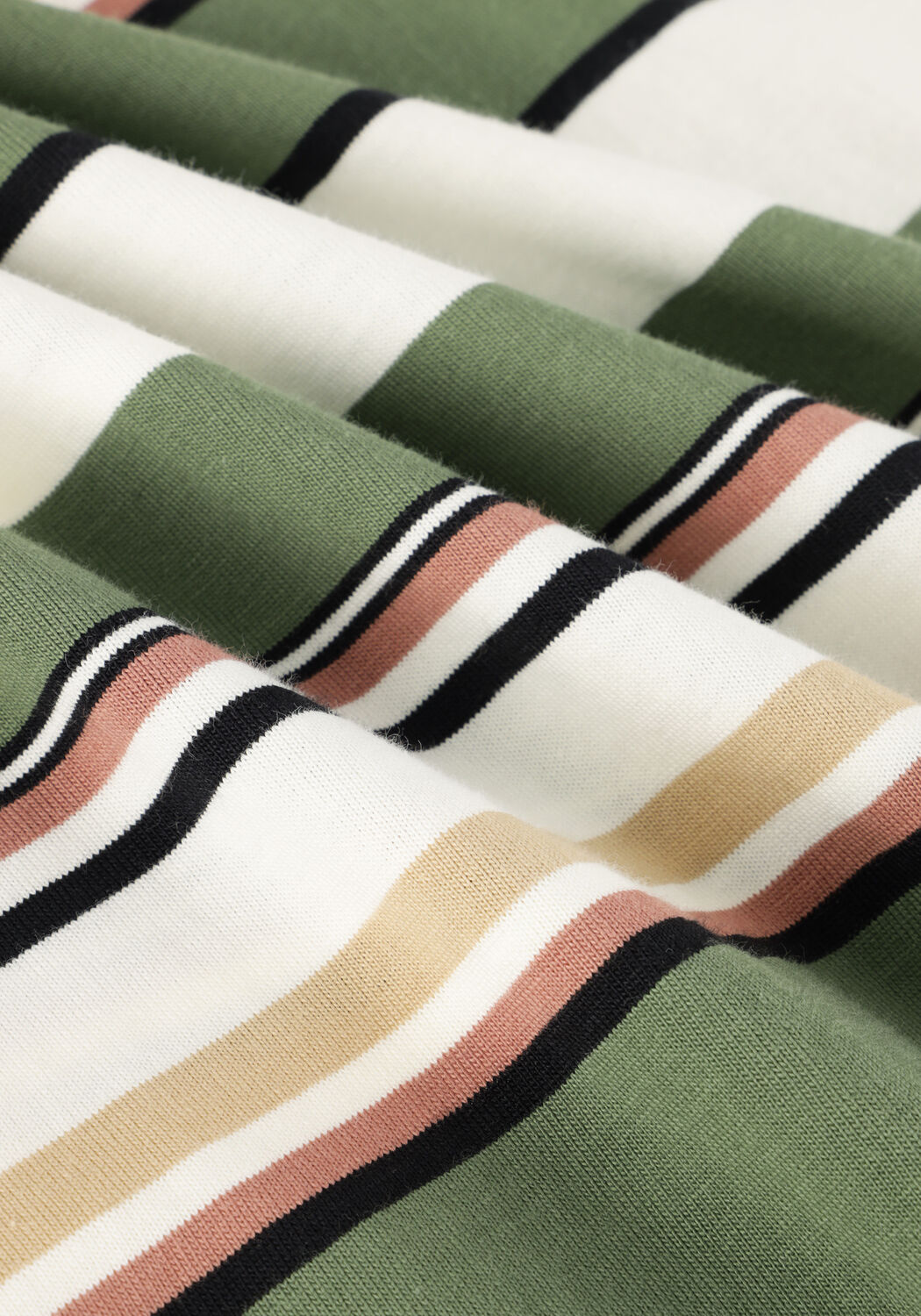 Olive ANERKJENDT T-shirt AKKIKKI S/S STRIPE TEE - large