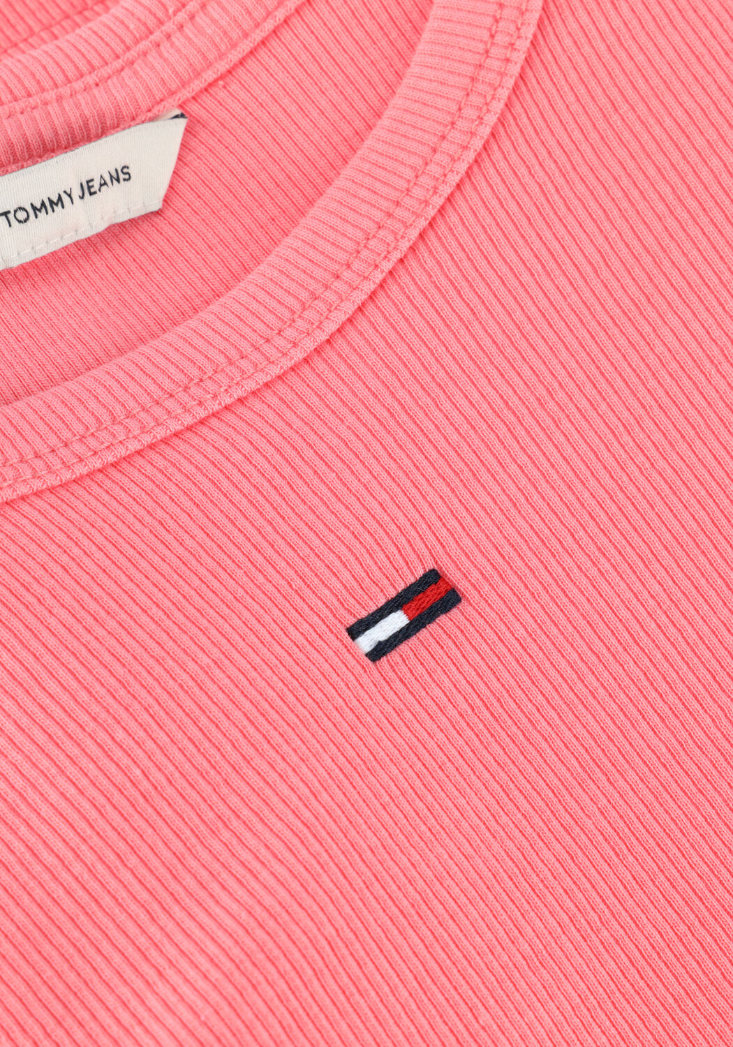 Rosane TOMMY JEANS T-shirt TJW SLIM ESSENTIAL RIB SS EXT - large