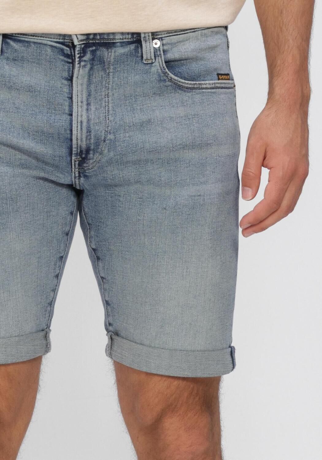 Blaue G-STAR RAW Kurze Hosen 3301 SLIM SHORT - large