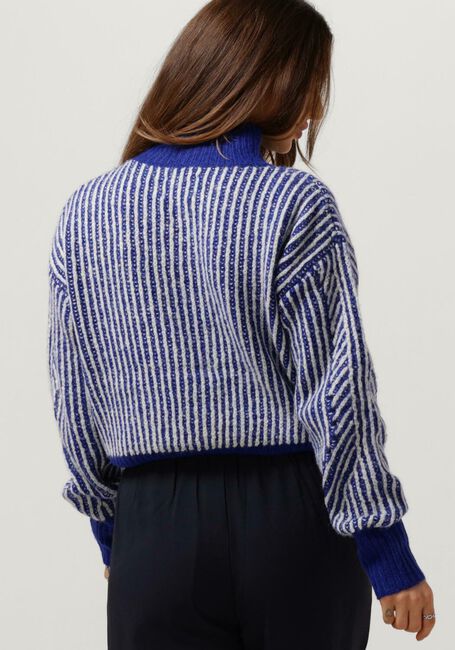 Blaue ANOTHER LABEL Pullover ELIS KNITTED PULL - large