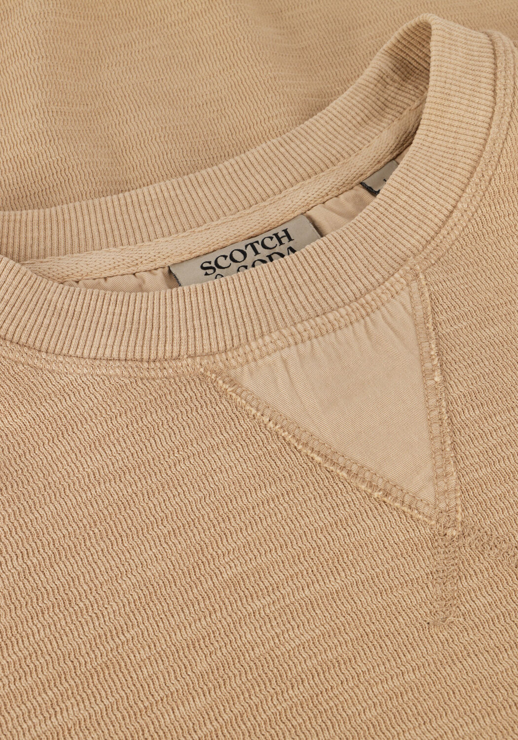 Sand SCOTCH & SODA Sweatshirt GARMENT DYE STRUCTURED SWEATSHIRT - large