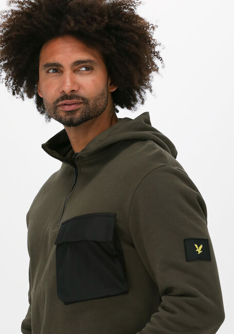 Grüne LYLE & SCOTT Sweatshirt POCKET HOODIE - large
