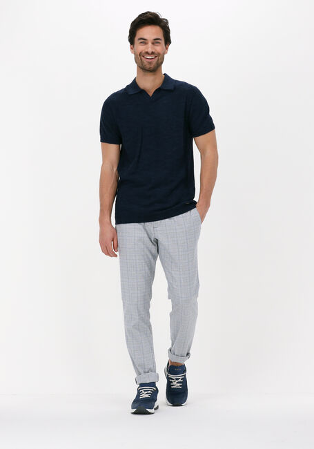 Blaue DSTREZZED Polo-Shirt MERCURY S/S POLO MELANGE SLUB - large