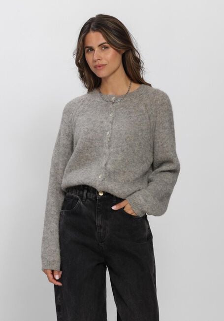 Graue BY-BAR Strickjacke FALON CARDIGAN - large