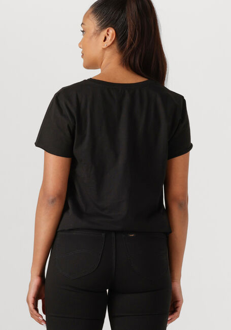 Schwarze MY ESSENTIAL WARDROBE T-shirt 09 THE OTEE SLUB YARN JERSEY - large