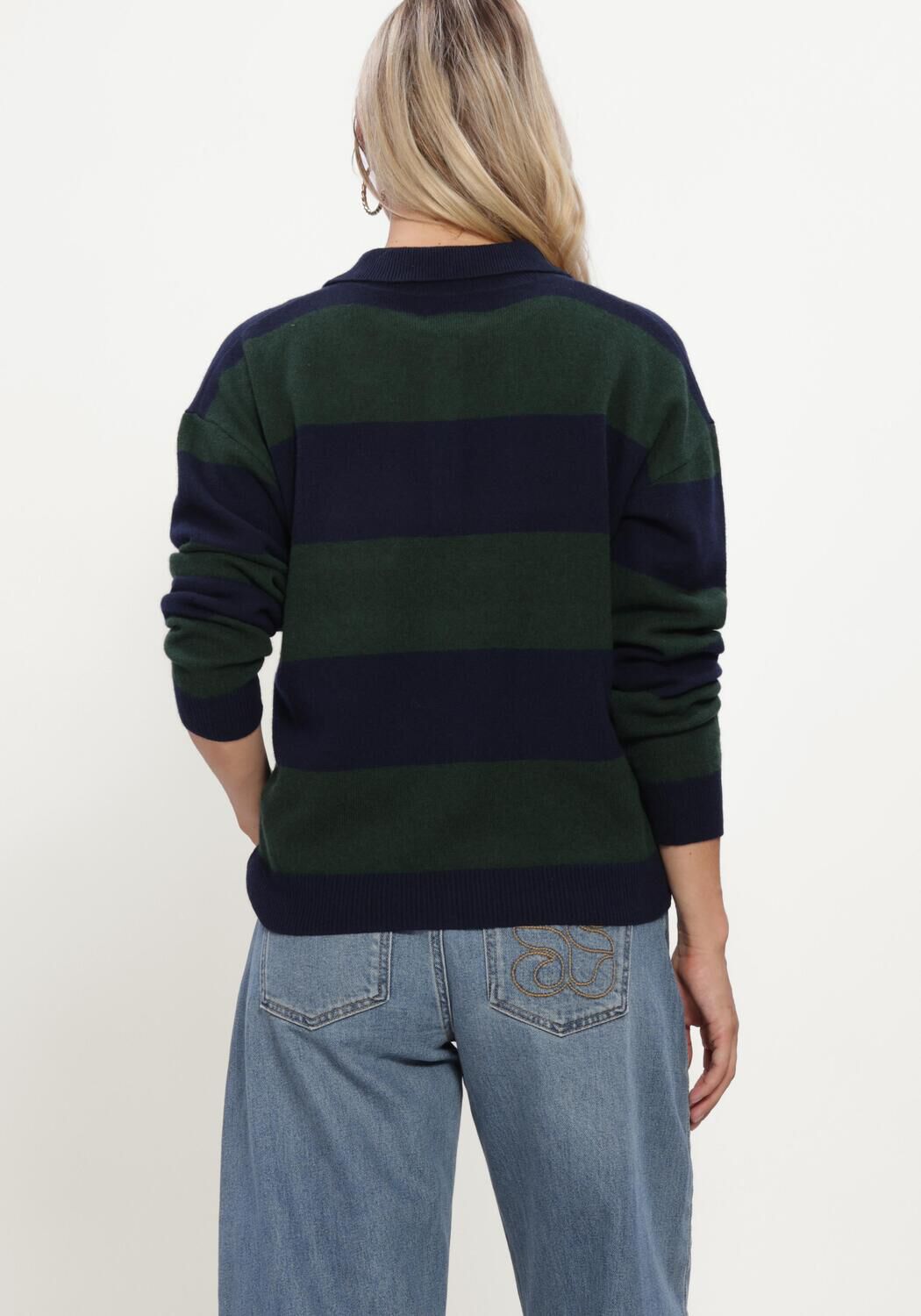 Dunkelgr&uuml;n MY ESSENTIAL WARDROBE Pullover MWJOLA KNIT POLO PULLOVER - large