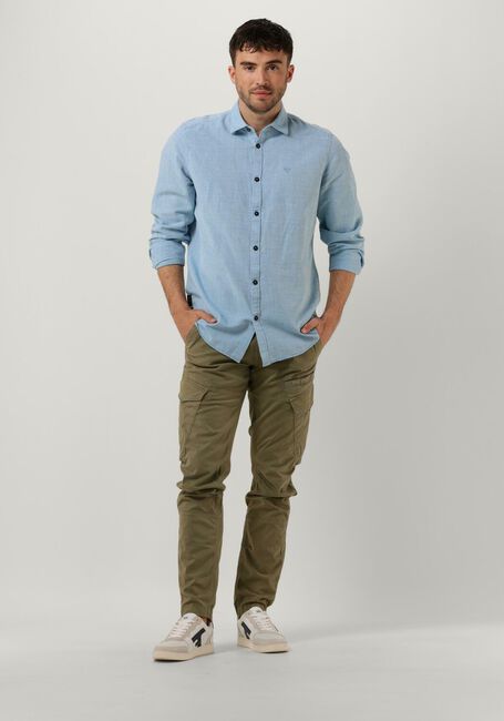 Hellblau PME LEGEND Casual-Oberhemd LONG SLEEVE SHIRT CTN/LINEN 2 TONE - large
