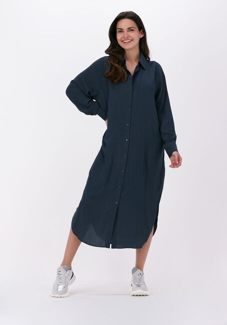 Dunkelblau JUST FEMALE Midikleid HELPFUL SHIRT DRESS - large