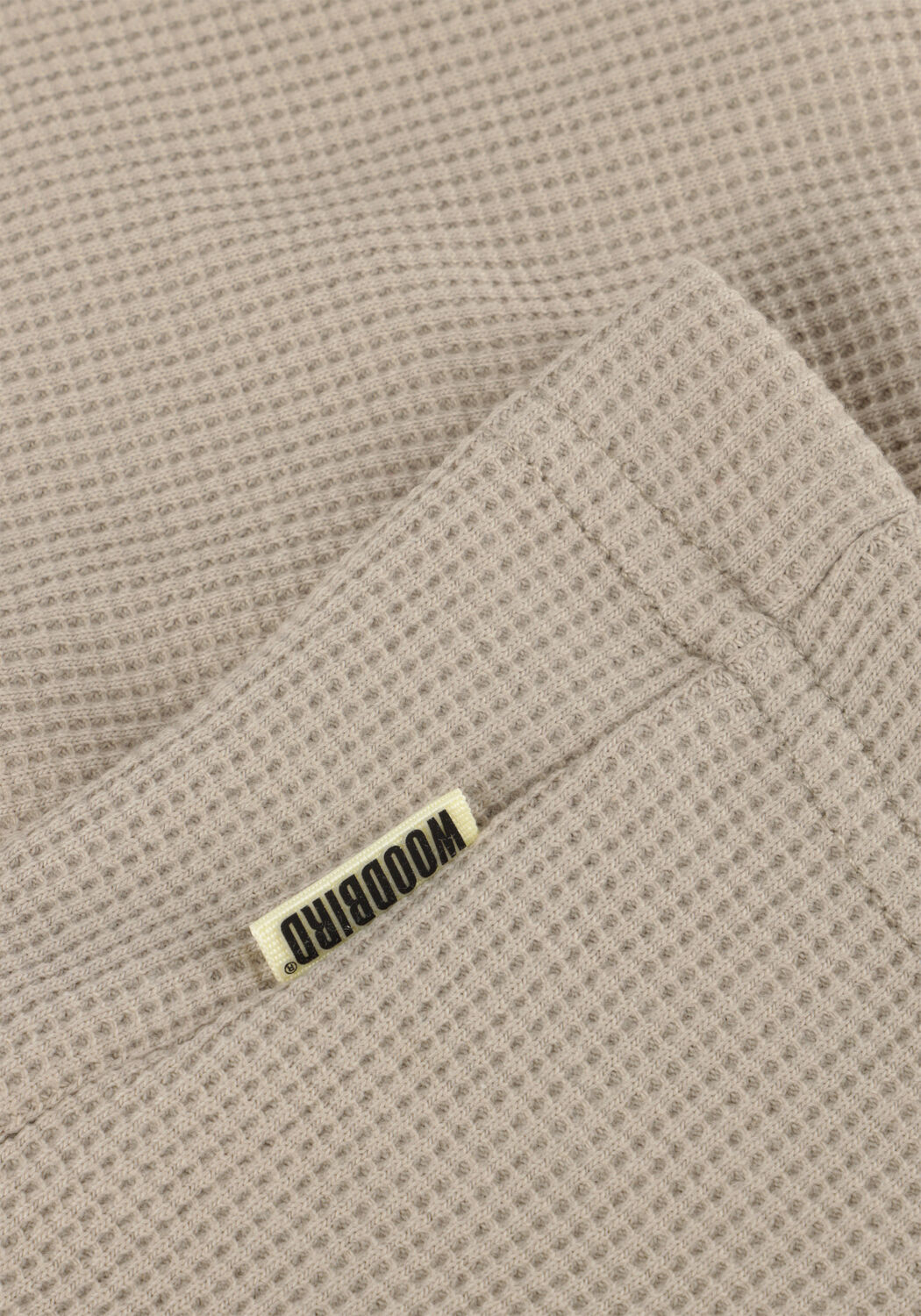 Beige WOODBIRD Kurze Hose WBBEN WAFFEL SHORTS - large