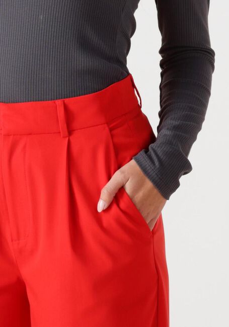 Rote ALIX THE LABEL Hose LADIES WOVEN PLEAT PANTS - large
