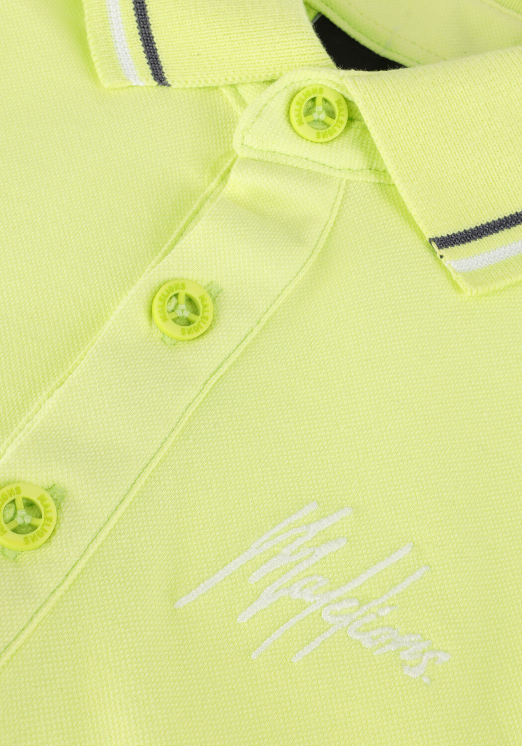 Gelbe MALELIONS Polo-Shirt POLO - large