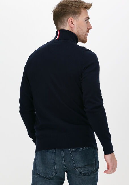 Dunkelblau TOMMY HILFIGER Rollkragenpullover PIMA COTTON CASHMERE ROLL NECK - large