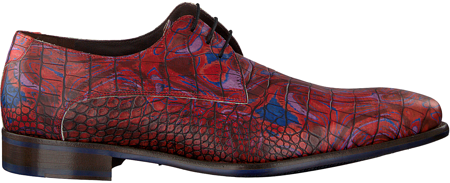 Rote Floris Van Bommel Business Schuhe 14267 Omoda