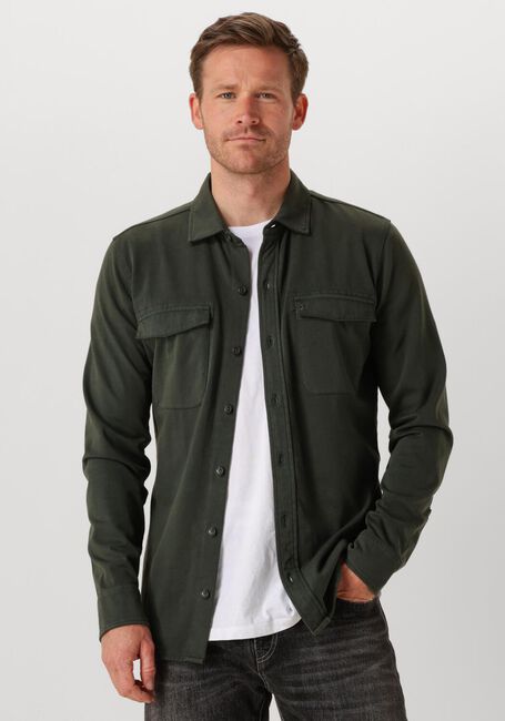 Olive BUTCHER OF BLUE Overshirt FINN POCKET JERSEY OVERSHIRT - large