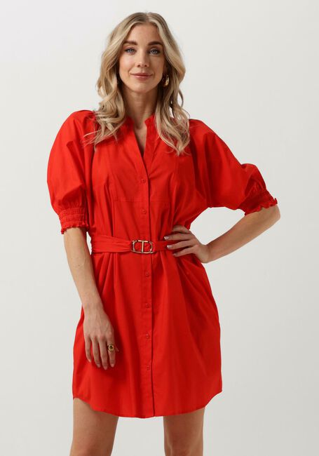 Rote TWINSET MILANO Minikleid WOVEN DRESS - large