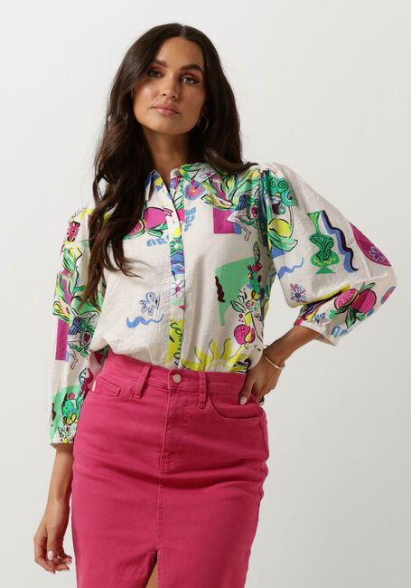 Weiße POM AMSTERDAM Blusen SICILIAN LOVE BLOUSE - large