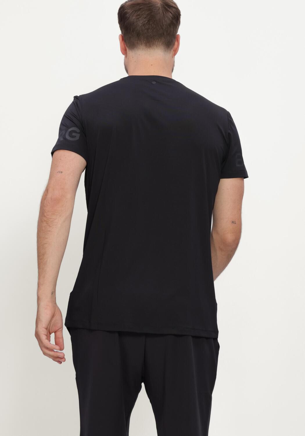 Schwarze BJORN BORG Polos & T-Shirts BORG T-SHIRT - large