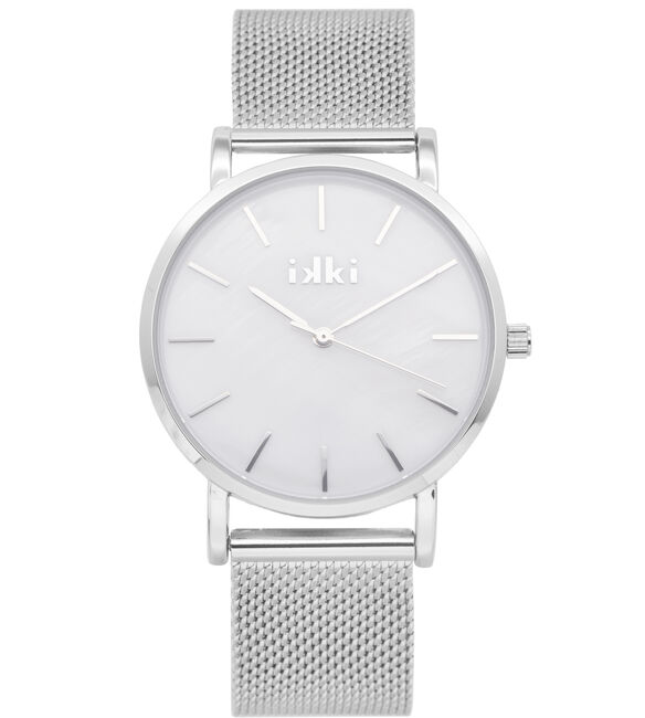 Silberne IKKI Uhr VIDA - large