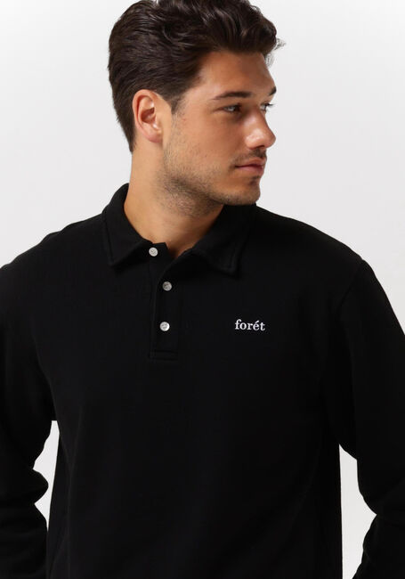 Schwarze FORÉT Pullover HERB POLO SWEATSHIRT - large