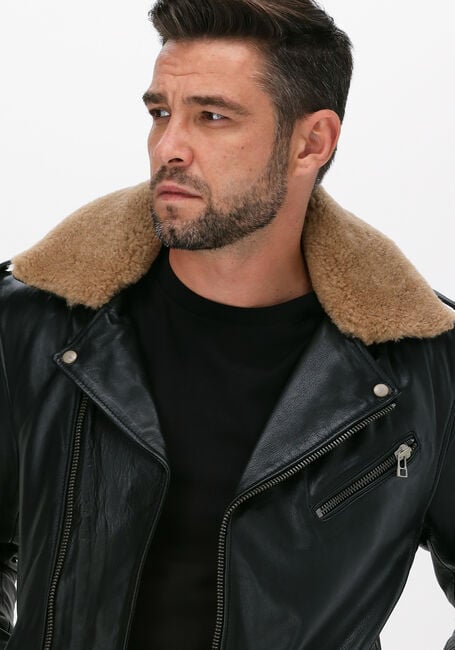 Schwarze GOOSECRAFT Lederjack GALLERY544 - large