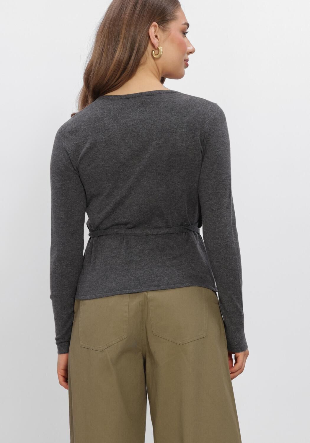 Dunkelgrau BOII STUDIOS Top MOSA WRAP KNIT - large