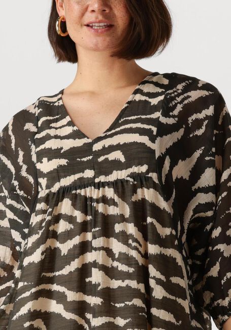 Schwarze BY-BAR Minikleid PHILOU ZEBRA DRESS - large