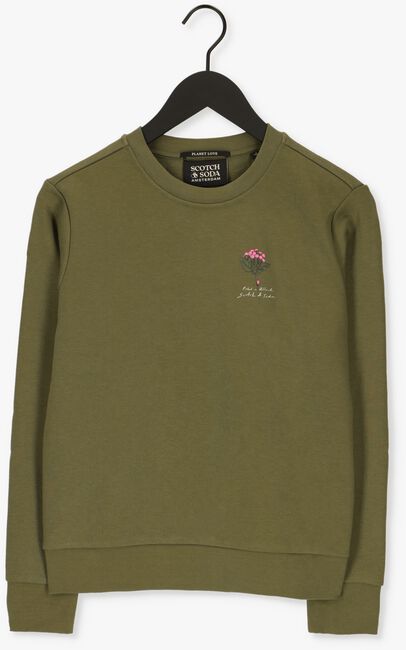 Grüne SCOTCH & SODA Sweatshirt REGULAR FIT CREWNECK SWEATER - large