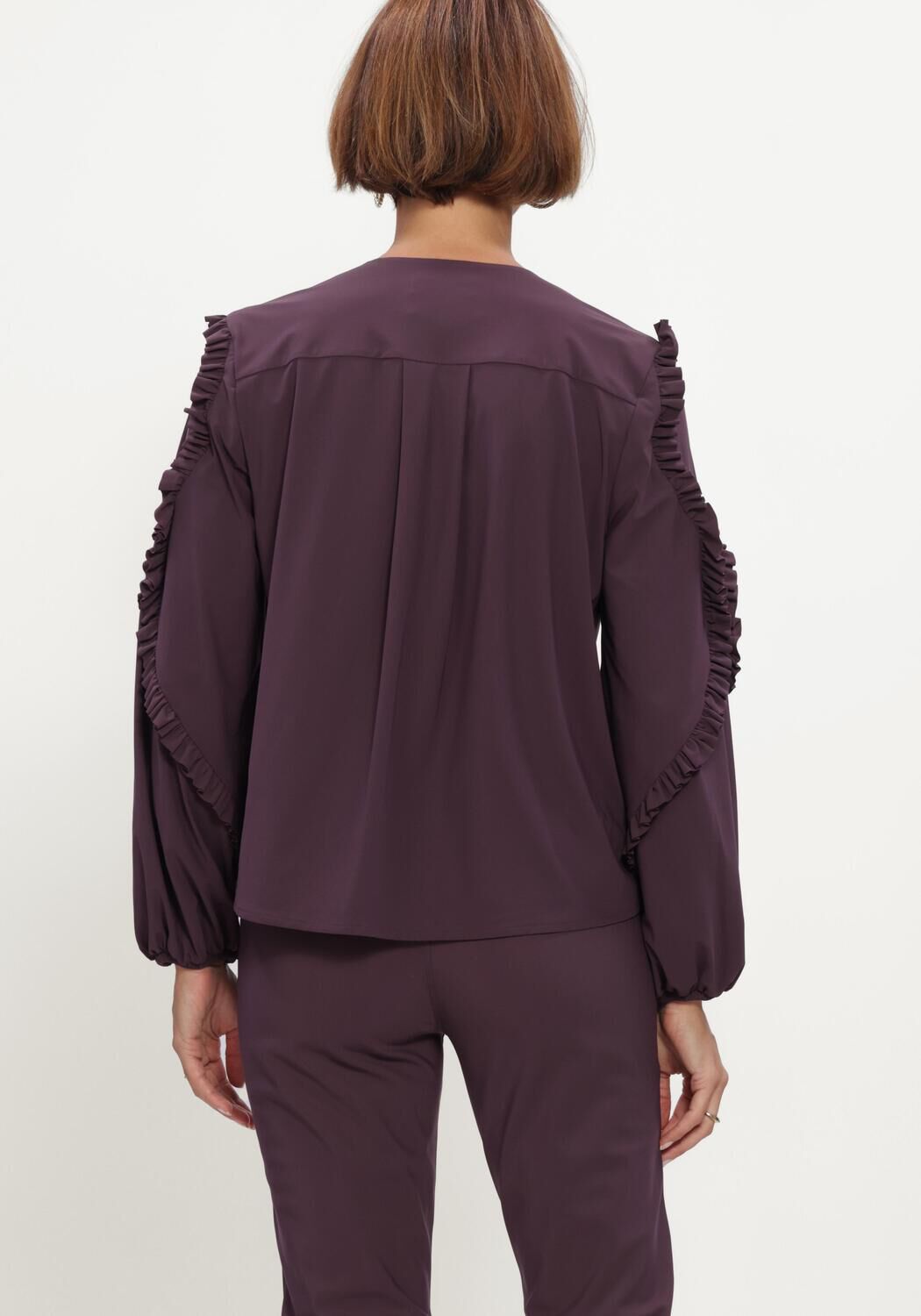 Lilane STUDIO ANNELOES Blusen Ingrid ruffle blouse - large