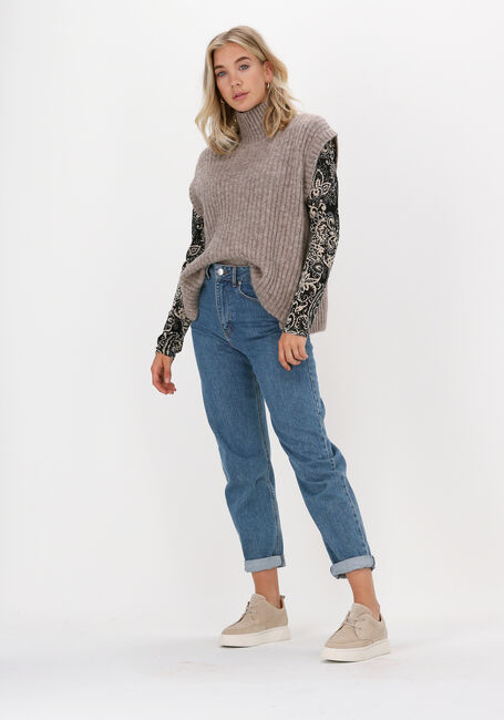 Schwarze SUMMUM Top MOCKNECK TOP GRAPHIC PAISLEY O - large