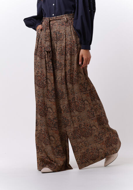 Braune BY-BAR Weite Hose VIDE PAISLEY PANT - large