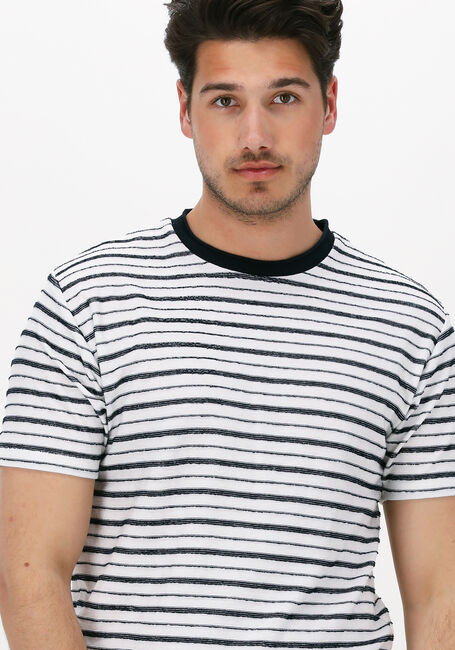 Wei&szlig;e DSTREZZED T-shirt CREW TEE REVERSED STRIPE - large