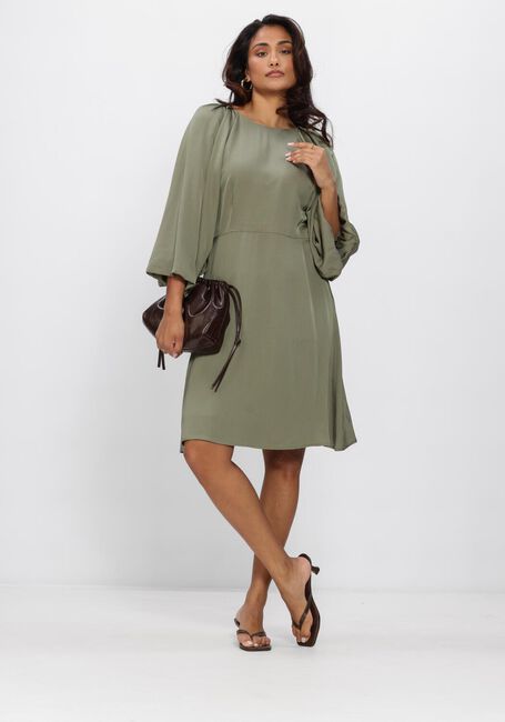 Olive SELECTED WOMEN Minikleid SLFLAURINA 3/4 SHORT OPEN BACK DRESS - large