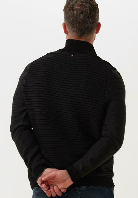 Schwarze PME LEGEND Pullover HALF ZIP COLLAR COTTON KNIT - large