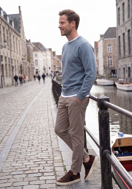 Sand CAST IRON Lange Hosen CYLAS TAPERED CHINO MEGDA POWER - large