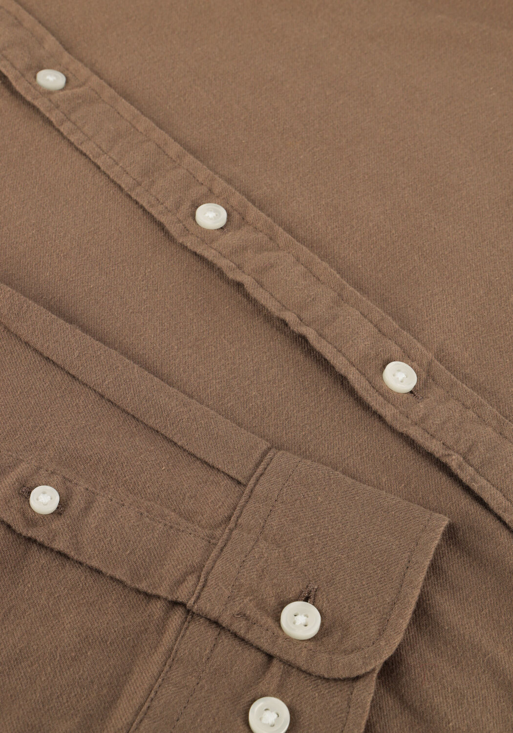 Khaki SELECTED MEN Casual-Oberhemd SLHSLIMOWEN-BRUSHED SHIRT LS NOOS - large